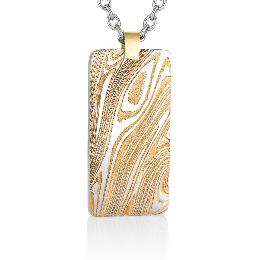 pendant | Chris Ploof Designs | Meteorite, Mokume Gane, & Damascus ...